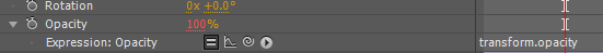 After Effects: Creating an opacity expression