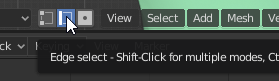 Blender 2.8 edit mode